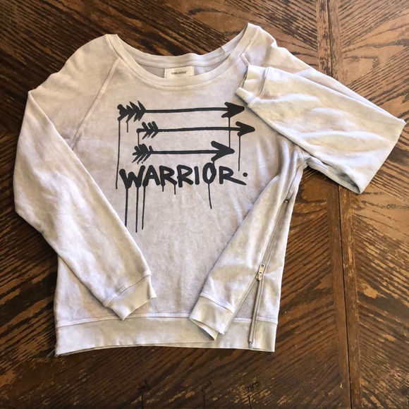 soulcycle Tops - A8 - SoulCycle Warrior Grey Sweatshirt - LRG
